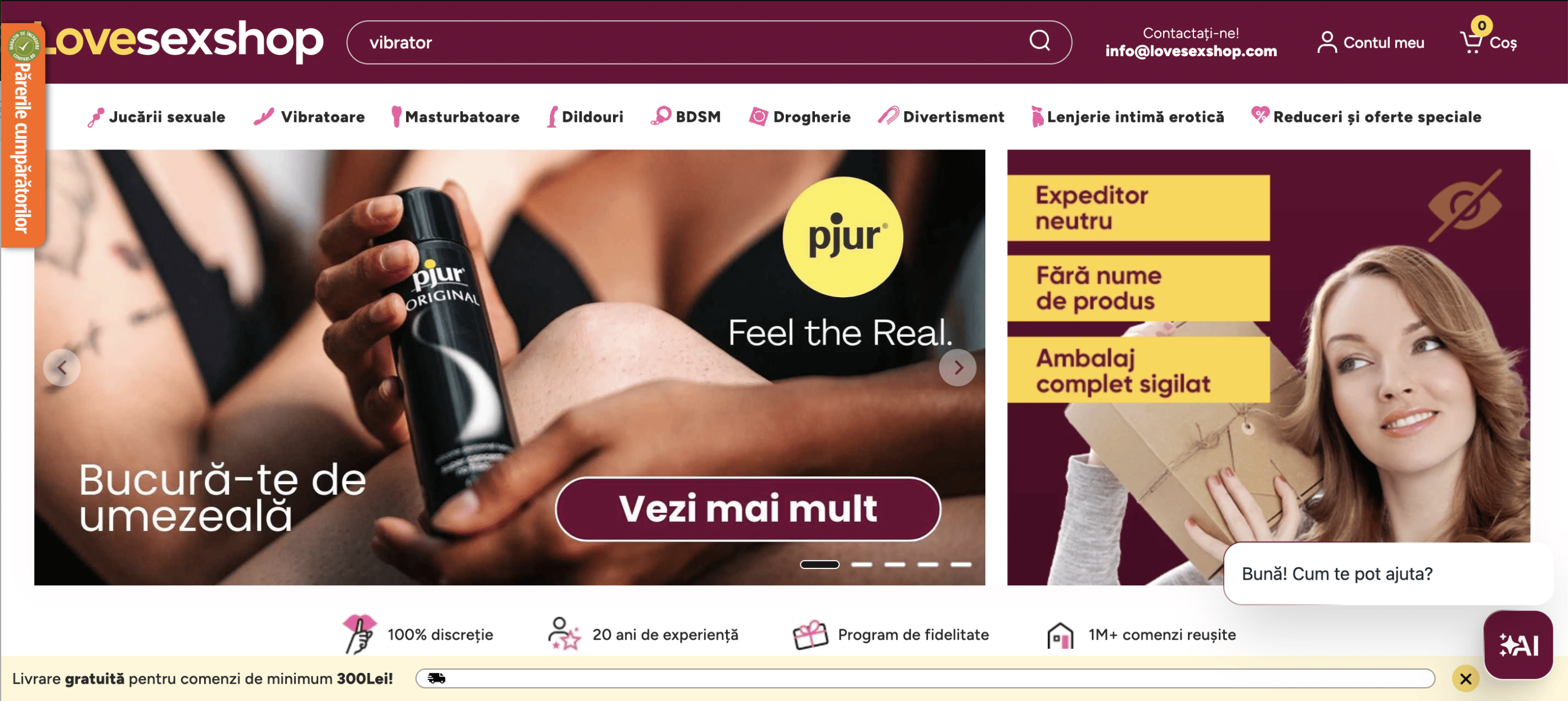 LoveSexShop weboldala